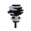 Black and white Wooden Stacking Tumble Tower Blocks Games Boys Girls 54 Pieces for Kids Family Party.
