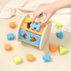 Shape Sorter Toys Wooden Shape Sorter Early Learning Educational Montessori Toys for 1+ Year Old get Smarter