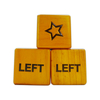 Giant Right Center Left Dice Game (All Weather) with 24 Large Chips & Carry Bag - Jumbo Wooden Lawn Game - Big Backyard Game for Family - Indoor / Outdoor