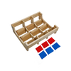 Tic-Tac-Toe Wood Game Set Classic Wooden Board Game for Kids Mini Travel Set
