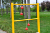 Wooden Ladder Toss Double Wooden Ladder Ball Game with Finished Wood And Durable Nylon Carrying Case