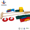 Children Kids Wooden Game Mini Golf Course Toy Set W/ Clubs, Balls, Holes, Obstacles, And Carry Bag