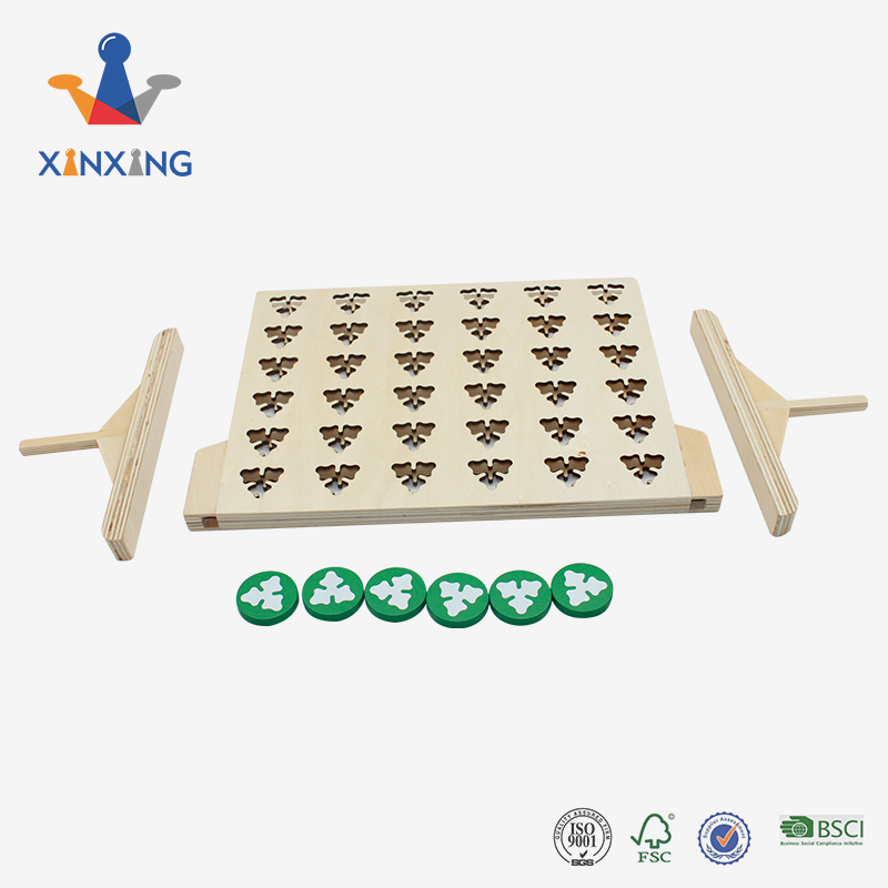 Custom Shape Giant 4 in A Row Premium Wooden Four Connect Board Game Set in White,Ideal Family Game for Kids &Adults,Outdoor Indoor Games