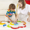 Rainbow Stacker - Wooden Rainbow Stacking Toy Pack of 12. Rainbow Blocks for Kids, Large Size Stacking Blocks with 7 Vibrant Colors