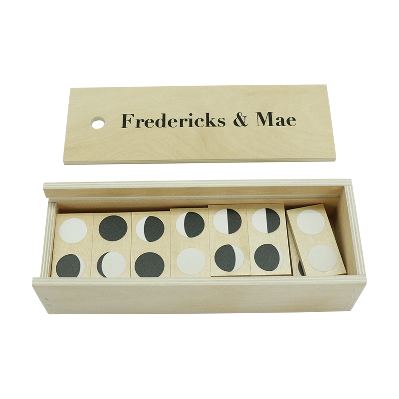 Dominoes for Kids - Wooden Dominos with Numbers - Math Domino Color Dots 28 pcs Set