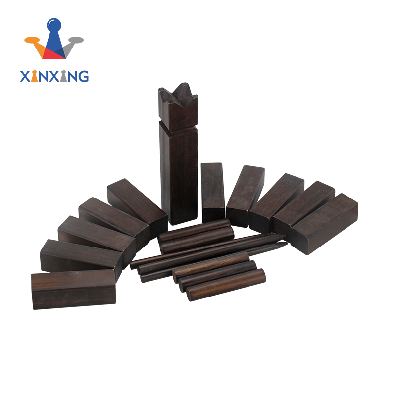 Wooden Kubb Viking Chess Fun Outdoor Yard Game