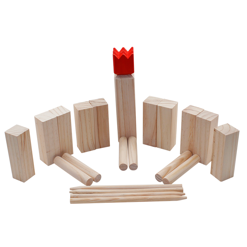Solid Viking Chess with Red Head for Outdoor Game
