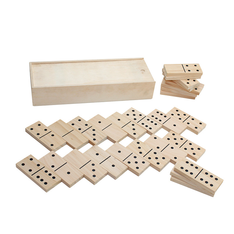 wooden domino set 