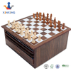 Board Game Set - Deluxe 15 in 1 Tabletop Wood-accented Game Center with Storage Drawer