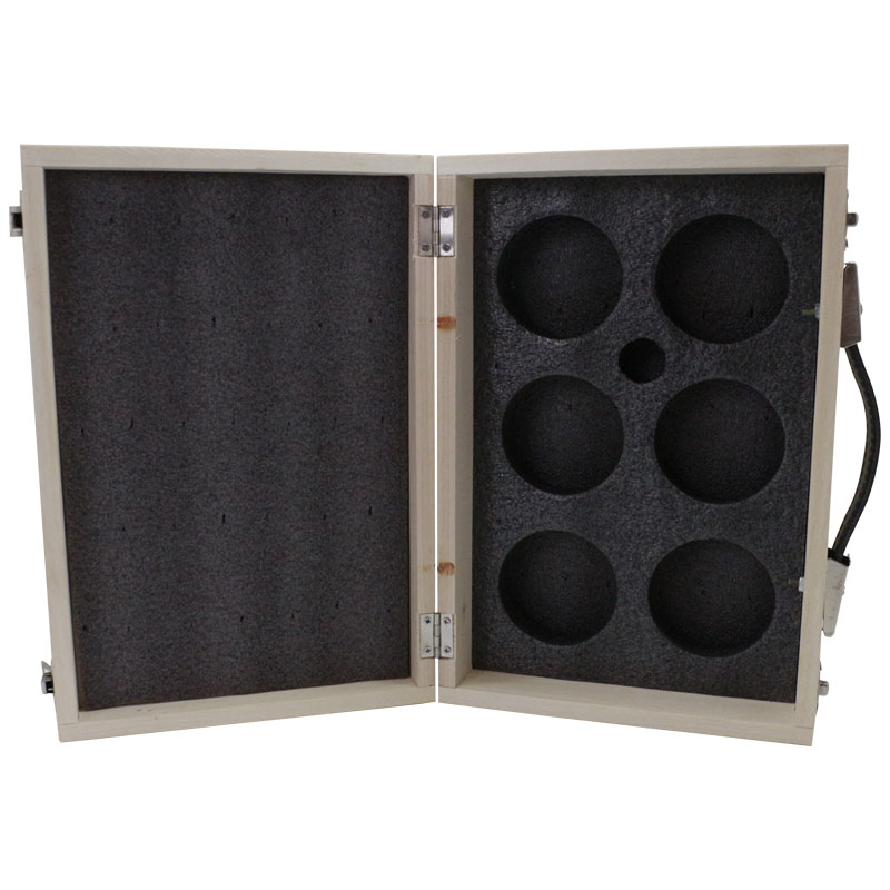 6 Ball 73mm stainless steel Bocce Balls Petanque Boules Set with Wooden Case