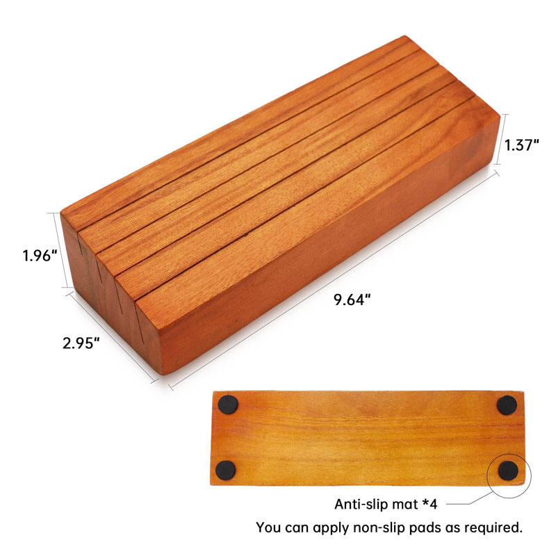 Customizable Size Anticorrosion Pine Wood Playing Card Holder Card Holder Portable Name Card Holder Stand
