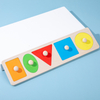 Wooden Shape Puzzle Educational Learning Shapes PegToys for 3+ Years Old Preschool Montessori Toy