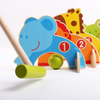 Animal Kawaii Wooden Croquet Set for Kids Mini Golf for Parent-Child Interaction Fun Play Indoor Outdoor Games for 6 7 8 9 Year