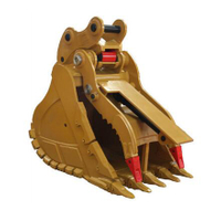 Cat Standard Trench Clamshell Tilt Rock Stone Loader Mini Wheel Excavator Crusher Bucket