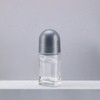 Wholesale 50Ml Empty Refillable Oem Cosmetic Packaging Clear Custom Glass Roll On Perfume Bottle,empty Roll on Bottle with Logo