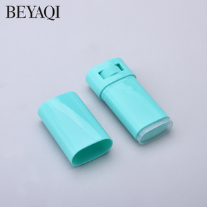 Recargable Vacío Oval Plano Reemplazable 21g Plástico PP Botella De Desodorante De Plástico Desodorante Antitranspirante Botella En Barra Botella De Desodorante Oval