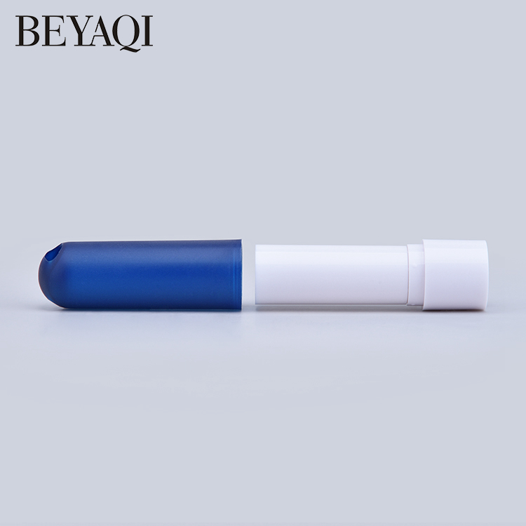 Logotipo Personalizado Lindo Tubo De Brillo Labial Azul Y Rojo Etiqueta Especial 4.8g Mini Contenedor De Lápiz Labial Humectante Vacío