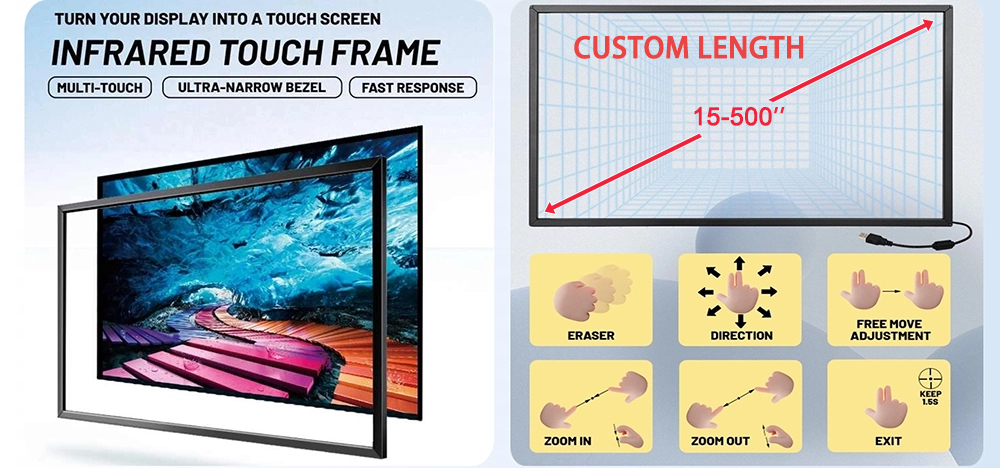 شاشة تعمل باللمس الأشعة تحت الحمراء