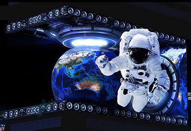 لوحات إعلانية ثلاثية الأبعاد - موضوع رائد الفضاء