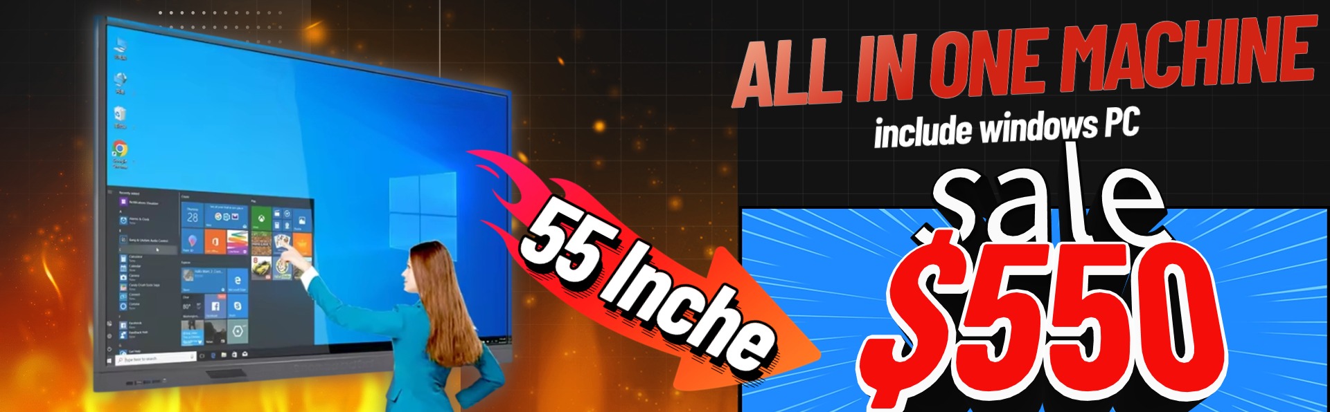 شاشة عرض تعمل باللمس