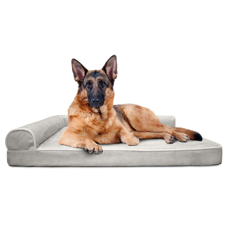 Hot Wholesale Anti-slip Orthopedic Memory Foam Dog Bed with Waterproof Inner