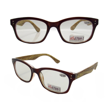 Imitation bamboo leg bifocal readers glasses