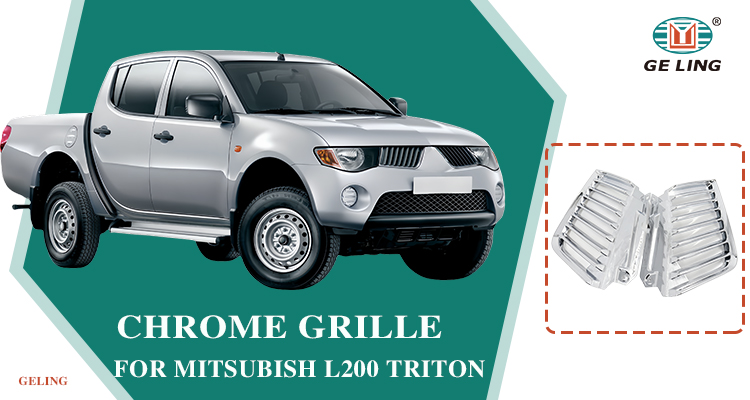 Otomobil par&ccedil;aları Mitsubishi L200 Triton 2005 i&ccedil;in krom ızgara