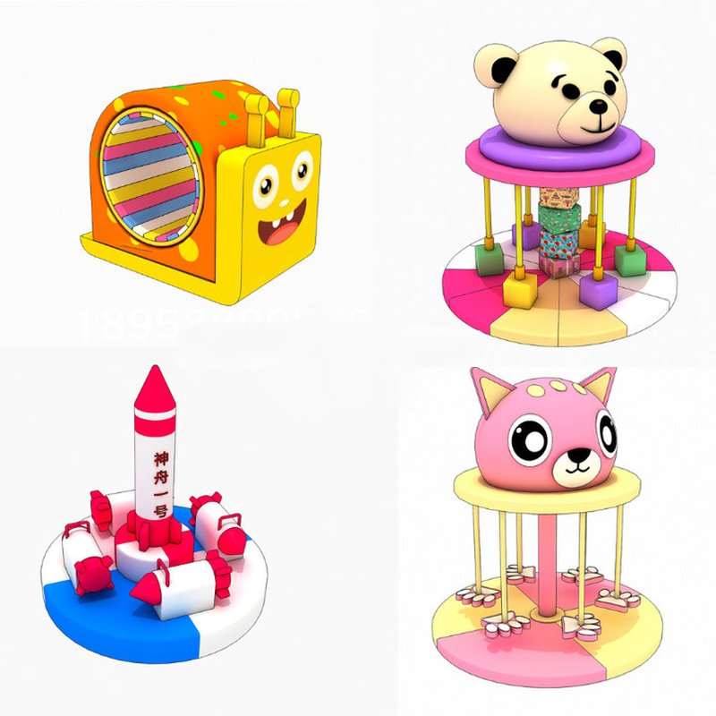 Jouet rotatif d'animal de dessin anim&eacute; avec lumi&egrave;res, jeu doux, jouet