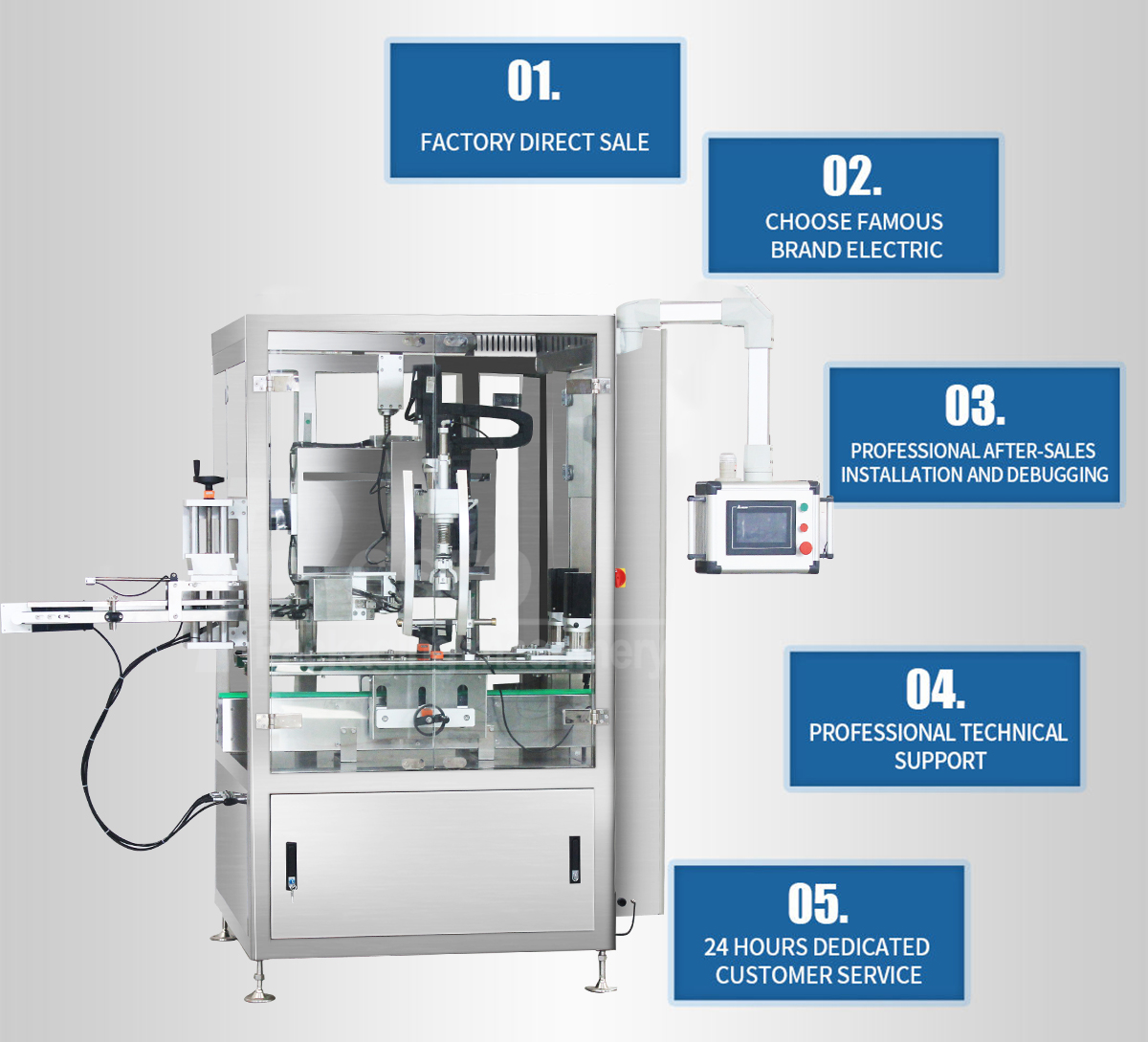 Pangkalahatang-ideya ng produkto ng pagsubaybay sa capping machine