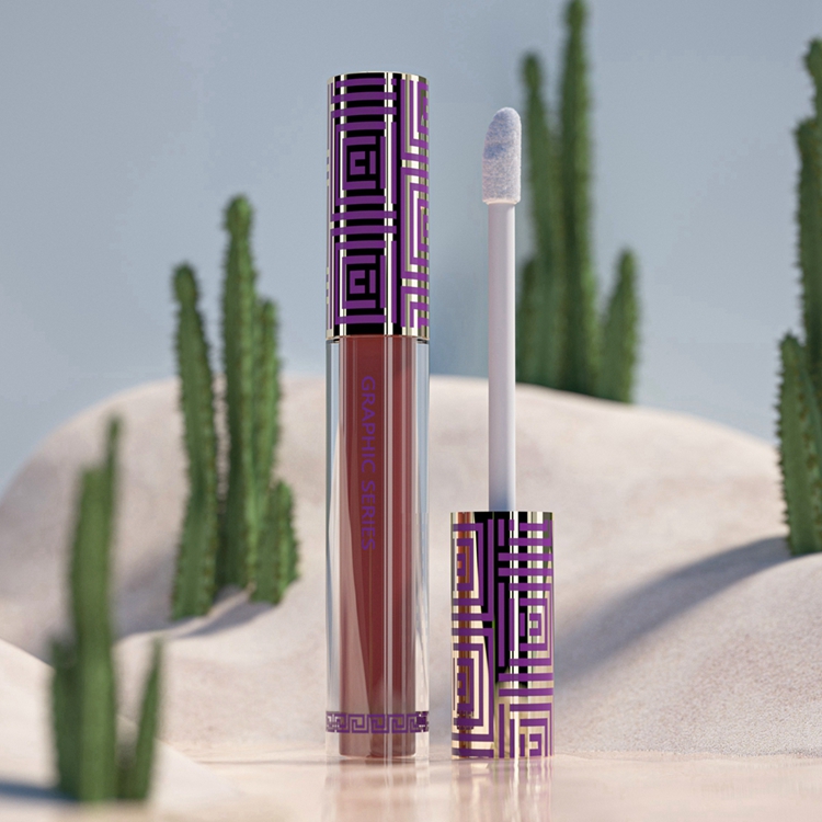 Hecho en China Vender tubos de brillo de labios cristalinos de forma redonda colorida bien de moda con cepillo