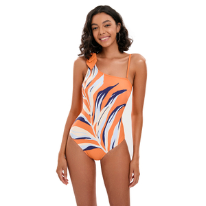 Custom Women Un Ysgwydd Un Darn Swimsuit