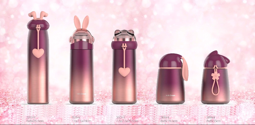 Vacuum Flask Metal Cute Water Bottles