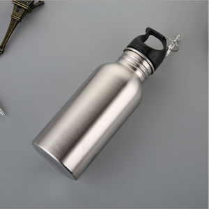Outdoors Sports Blank Stainless Steel Water Vacuum Bottle With Carabiner