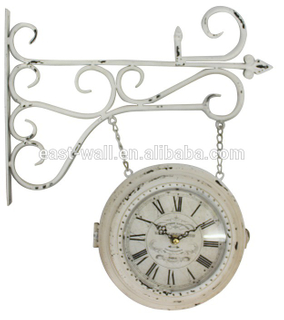 dial and color can be customized double sided wall clocks