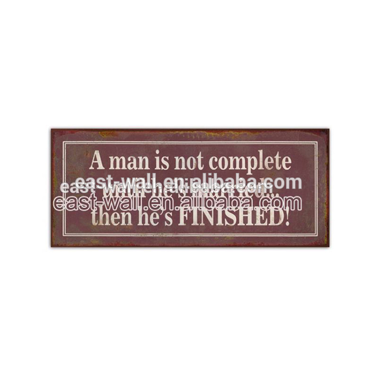 High Quality Price Cutting Fancy Design Antique Style Metal Storefront Signs