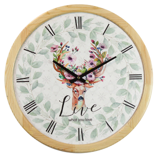 Handmade Wooden Crafts Sublimation Minimalistic Wall Clock, Diy Wall Clock Roman Numerals