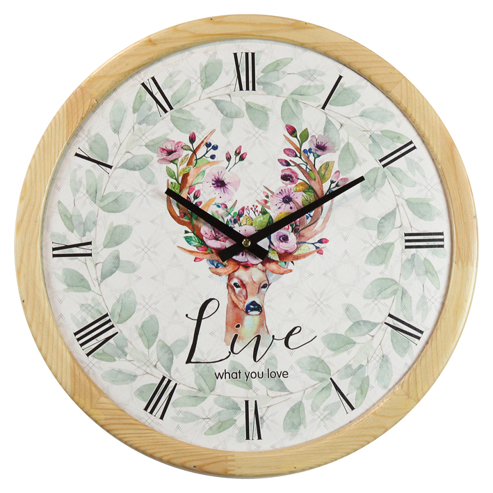 Handmade Wooden Crafts Sublimation Minimalistic Wall Clock, Diy Wall Clock Roman Numerals