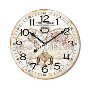 Wall Digital Clock Special Home Decoration Rustic Tire Electronic Clock