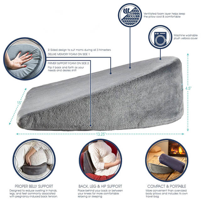 Healthy Memory Foam Back Support Belly Support Body Pillow