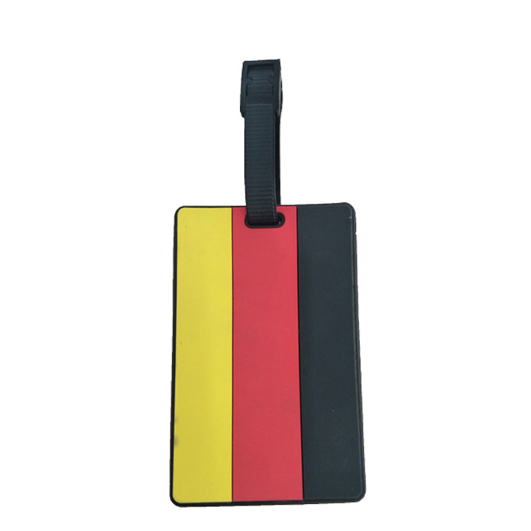 13122 Colored Rubber Luggage Tag 