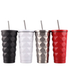500ml High Quality custom printing Stainless Steel Insulated Coffee Mugs with Straw