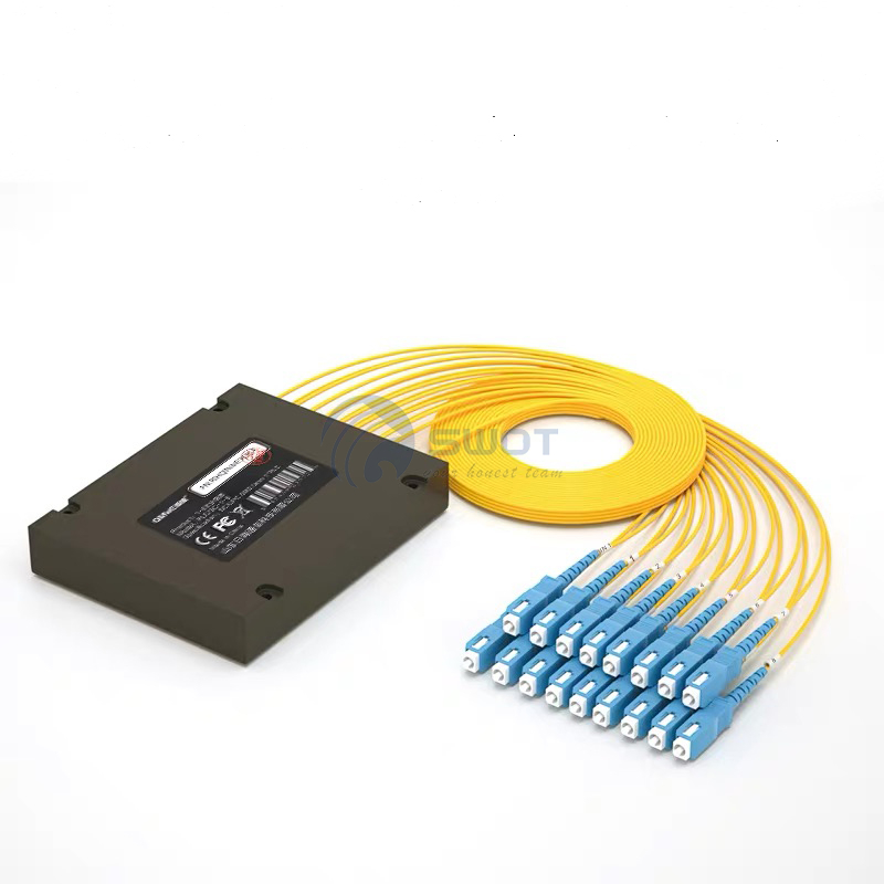 1x16 SC/UPC ABS Module Fiber Optic PLC Splitters 