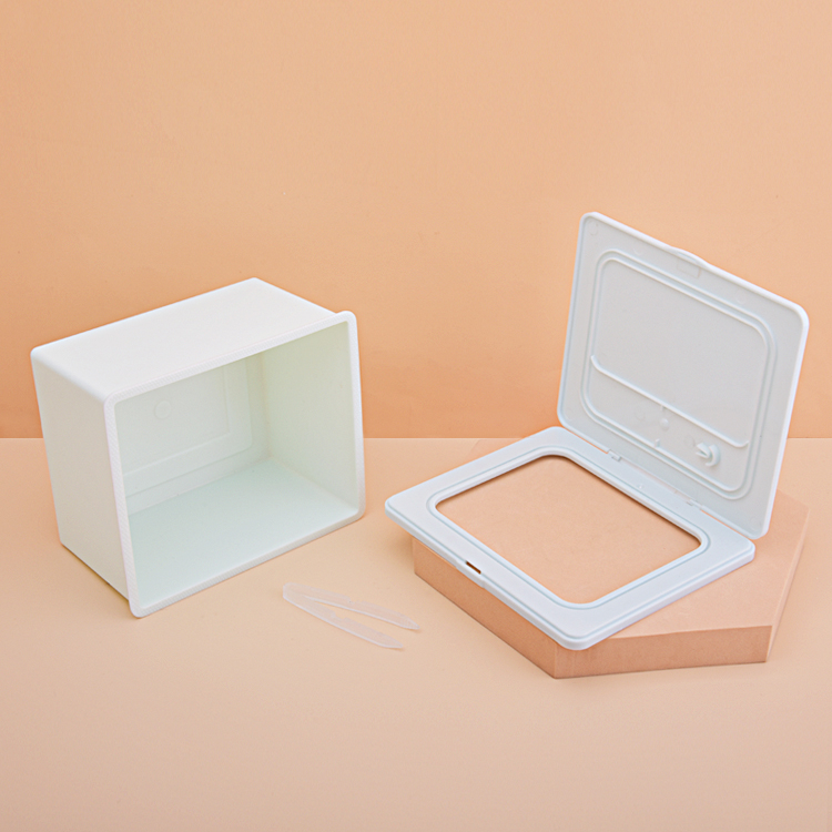 جرة قرص قطنية مستطيلة 600 جرام غطاء الوجه حمض الساليسيليك جرة قرص القطن للطي قناع الوجه الرطب ضغط القطن قرص جرة PP جرة واسعة الفم