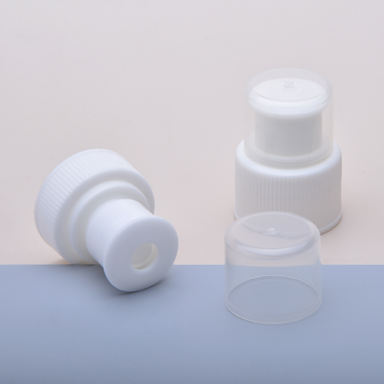 White Color Plastic Cap,24/410 28mm Push Pull Cap, 28/400 Push Pull Cap for Water Bottles