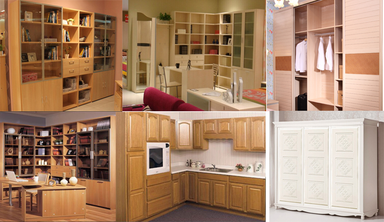 Meubles d'armoires en bois