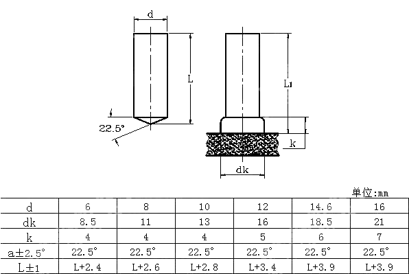 UD型无头焊钉 GB T 10432.1-2010