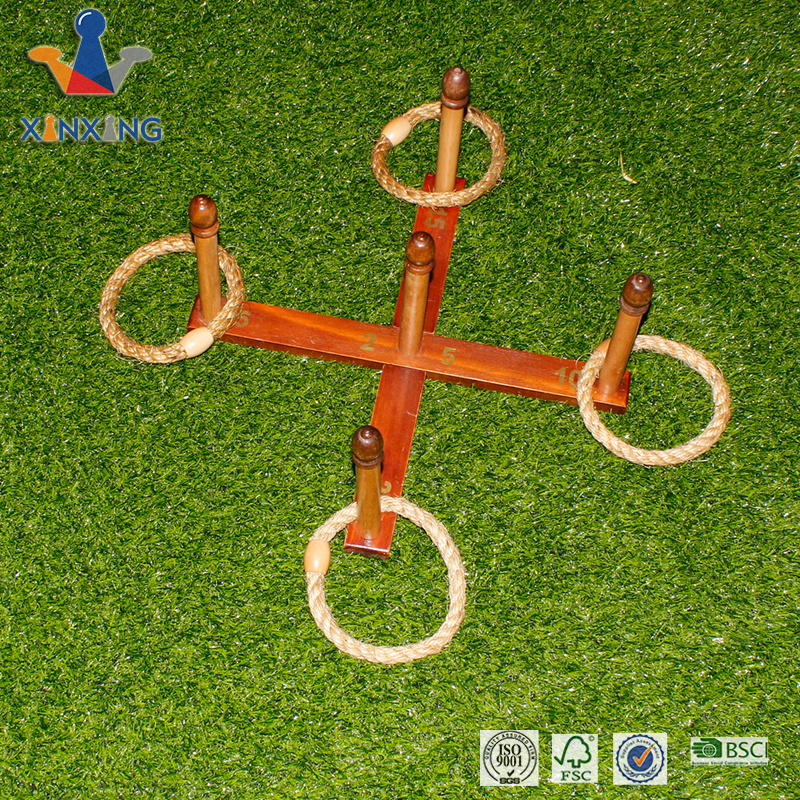 Wooden Ring Toss Games for Kids, Hand Held Fun Outdoor Games for Adults and Family, Carnival Games, Birthday Party Throwing Backyard and Lawn Games