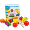 Wooden Fruit Vegetable Food Cutting Toy Kids Kitchen Set Pretend Play Plastic Fruit and Vegetable