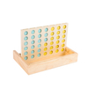 CLASSIC BOARD GAME Table Games Set Neutral Wooden Coffee Table Decor Travel Montessori Connect 4 in a Row