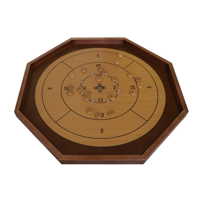 Wooden Carrom Board 26 x 26 Inch Strike and Pocket Game with Cue Sticks.